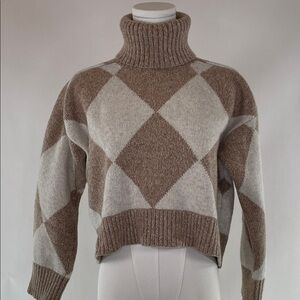 Derek Lam 10 Crosby Catalina Diamond Sweater, S/P (flaw)